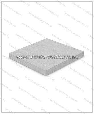 Картинка изделия жби: Плита бетонная тротуарная 6К.5 (армированная)
