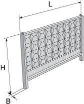 Картинка изделия жби: Панель забора ПО-2